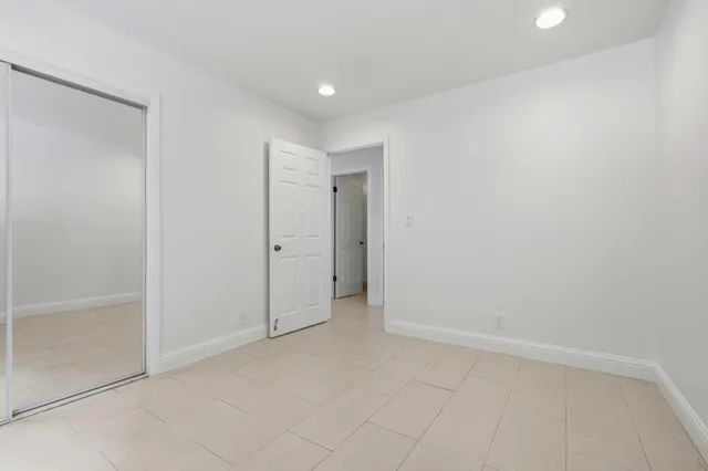 a view of an empty room