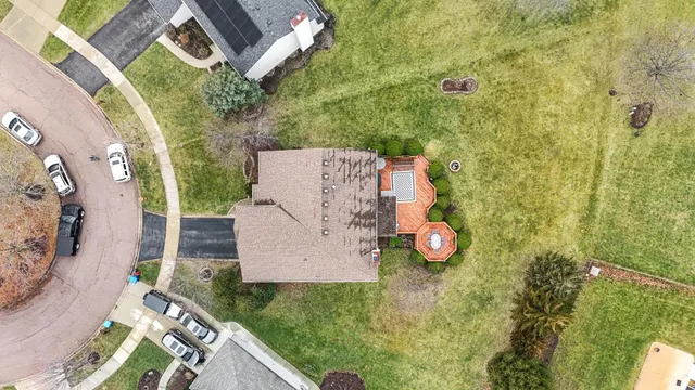 view of building with yard