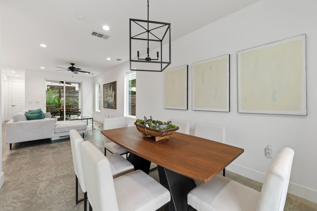 2602 East 13th Street Austin, TX 78702 - Photo 11 of 27 The dining opens right up to the living room and kitchen