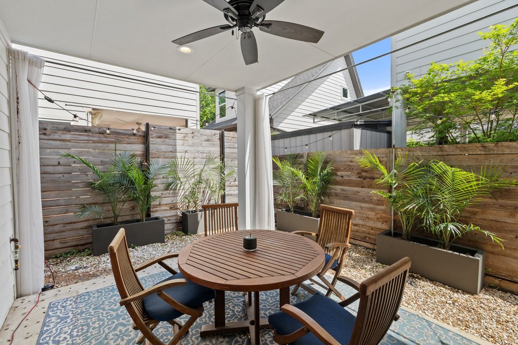 2602 East 13th Street Austin, TX 78702 - Photo 24 of 27 A zen-like private patio is the perfect spot to start your day or unwind in the evening.