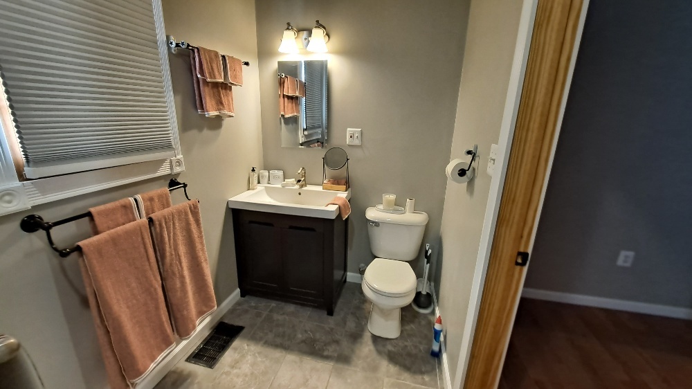 122 Portland Avenue Oglesby, IL 61348 - Photo 16 of 25 a bathroom with a sink and a toilet