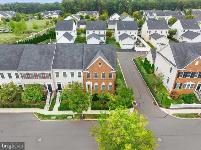 an aerial view of multiple houses