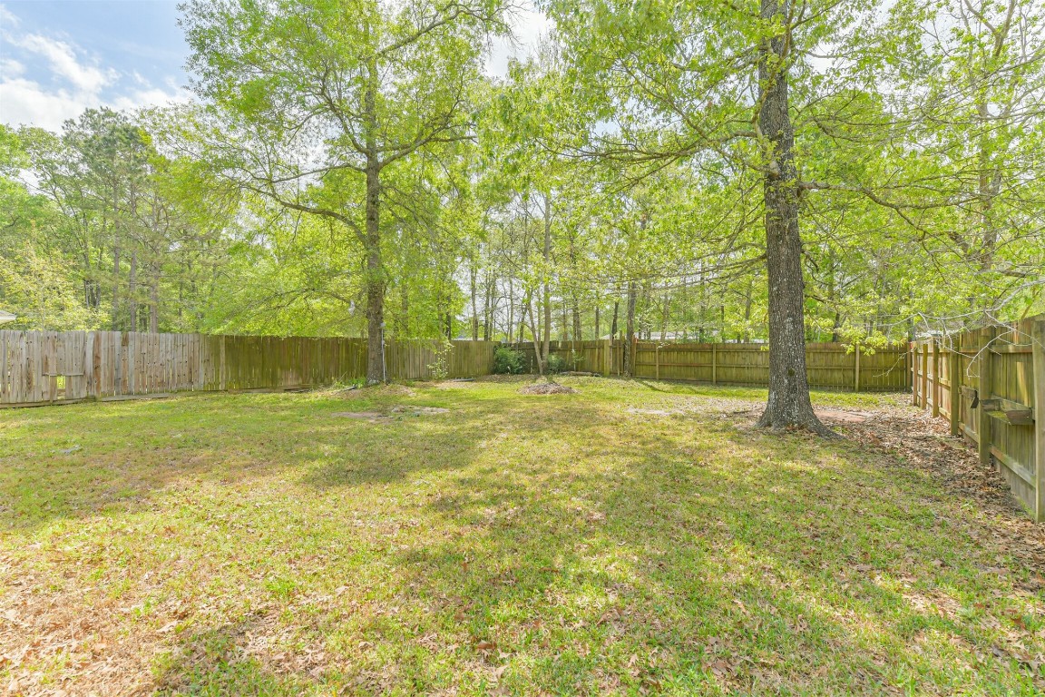 16468 Ryan Guinn Way Conroe, TX 77303 - Photo 31 of 31 a view of a yard with a trees