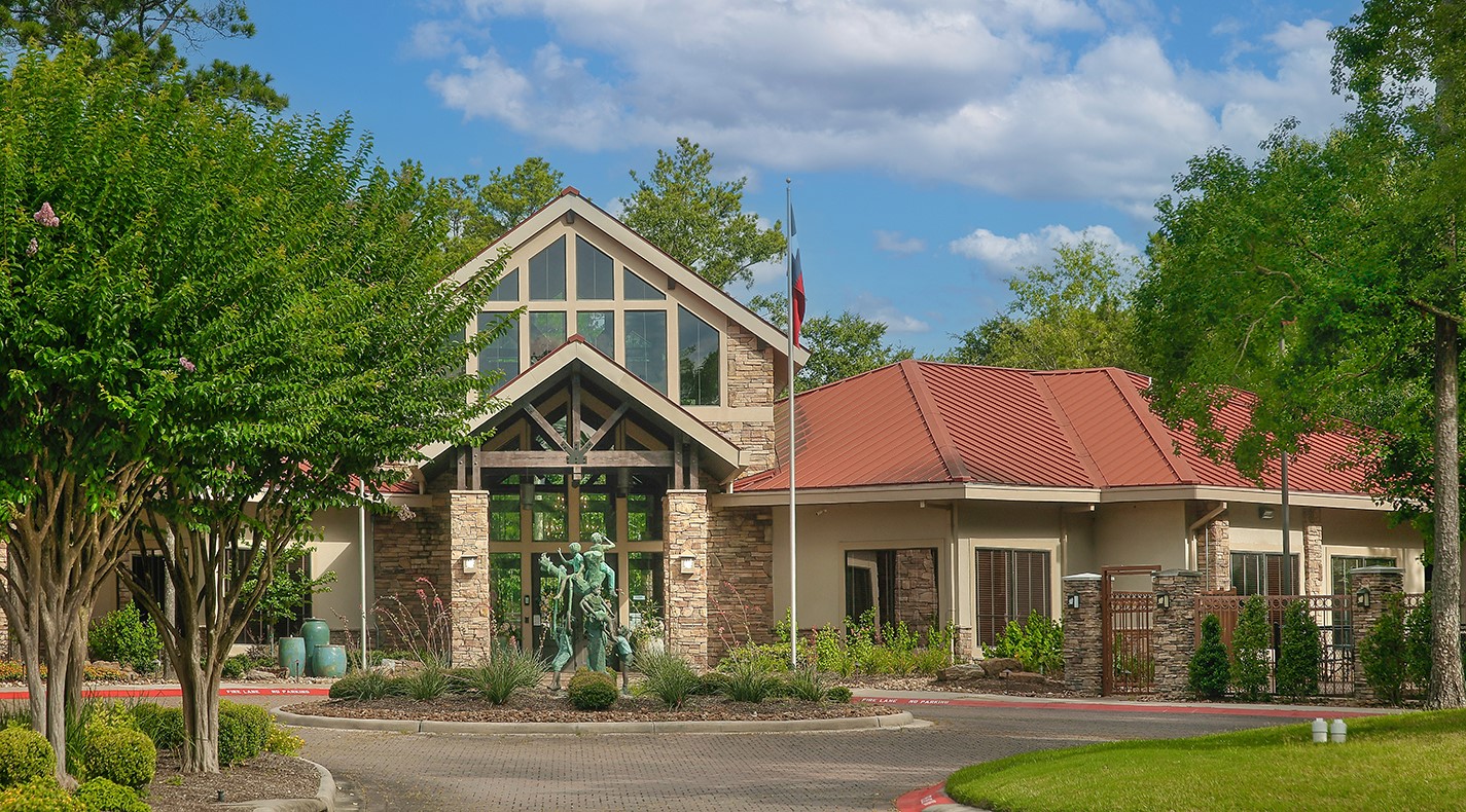 7 Sovereign Way Conroe, TX 77384 - Photo 40 of 47 a house with trees in the background