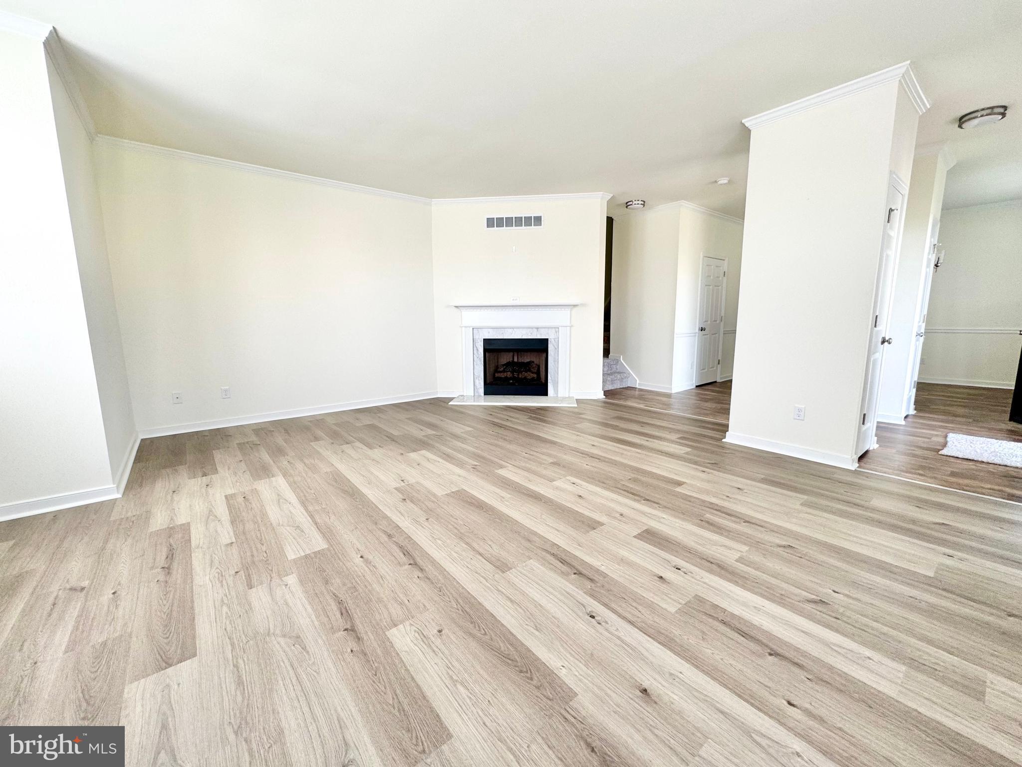 656 Venue Drive Dover, DE 19901 - Photo 9 of 29 a view of empty room with wooden floor and fireplace