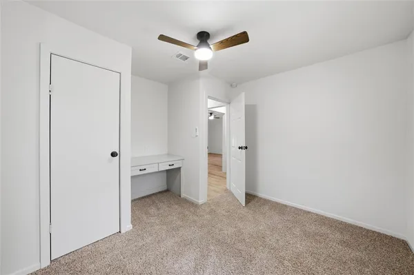 a view of an empty room