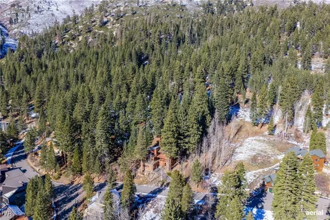 a view of lake with mountain