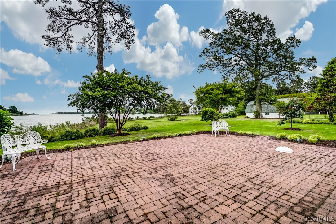 1571 Pine Hall Road Mathews, VA 23109 - Photo 38 of 48 a view of a golf course with a lake view