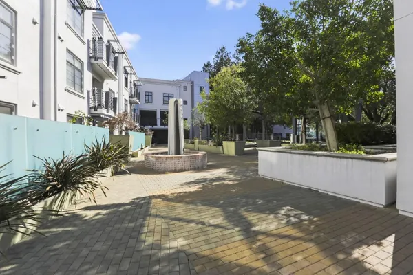a view of a street with houses