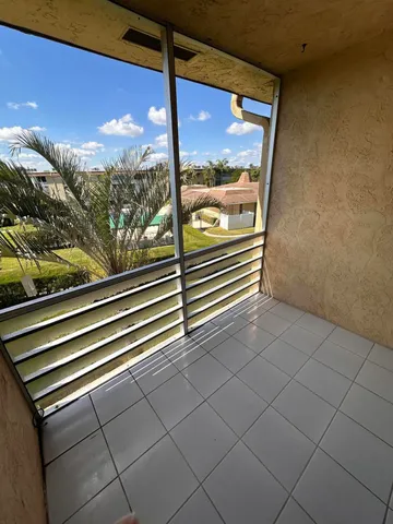 a view of a building from a window