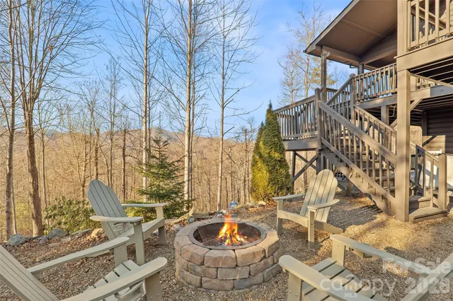 a view of outdoor space and seating area