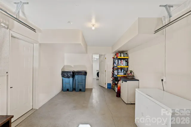 a room with storage and utility