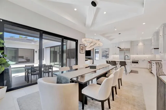 a view of an outdoor space with seating area