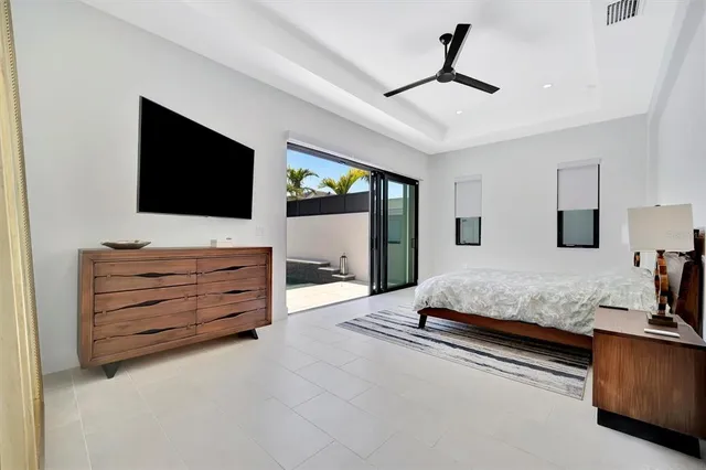 a bathroom with a double vanity sink and mirror