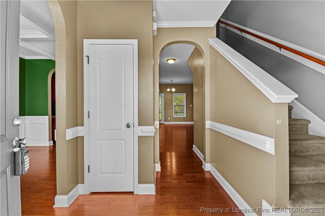 178 Tun Tavern Drive Cameron, NC 28326 - Photo 11 of 30 a view of a hallway with wooden floor