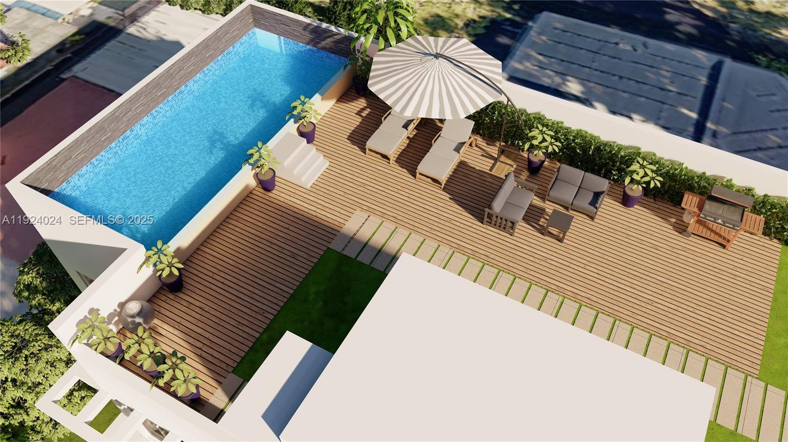 1105 Southwest 22nd Terrace Miami, FL 33129 - Photo 8 of 56 a view of a balcony with wooden floor