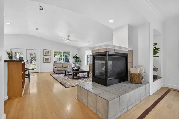 a view of a bedroom with furniture window and staircase