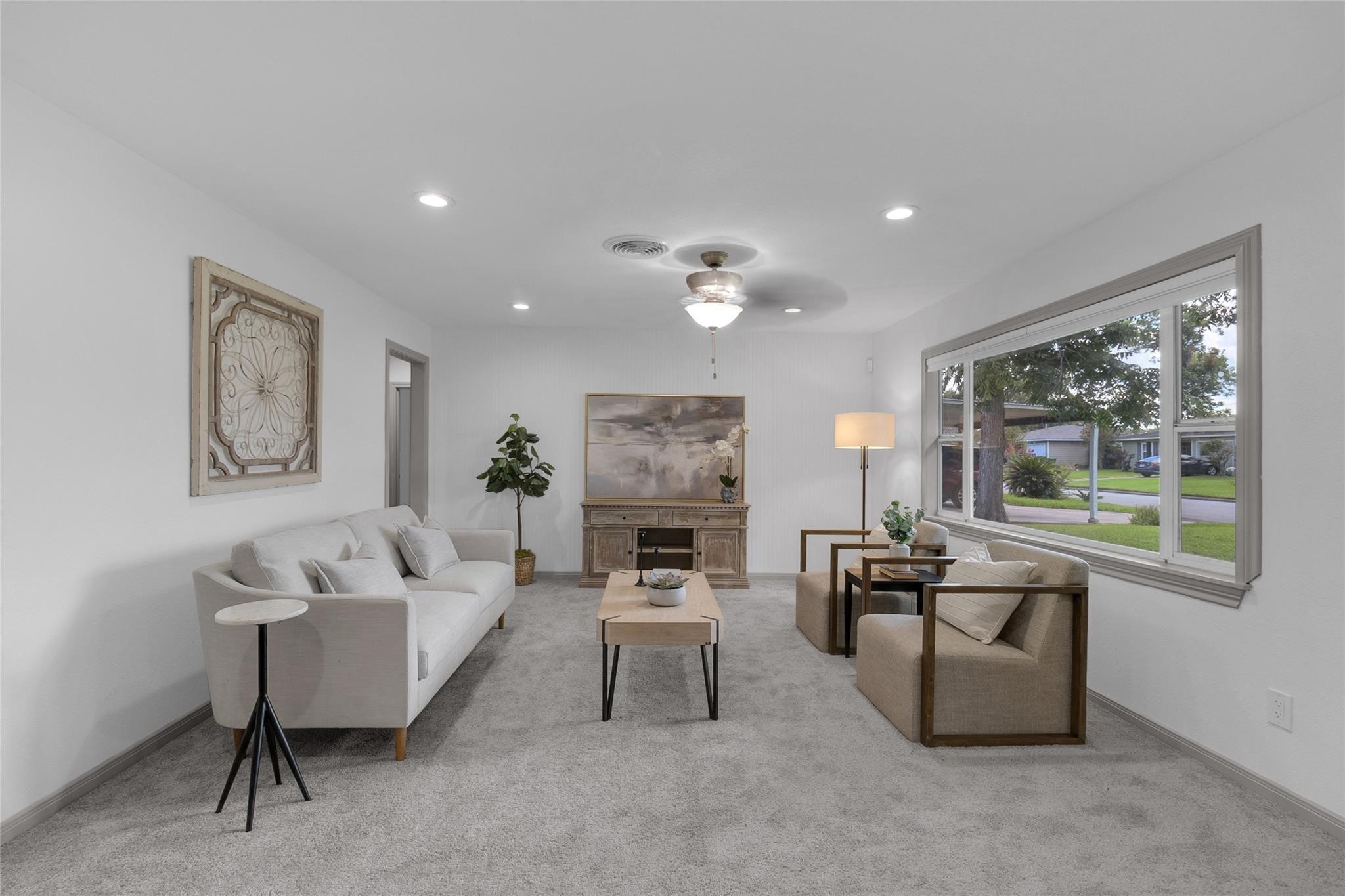 2934 Robertson Street Houston, TX 77009 - Photo 3 of 23 a living room with furniture and a fireplace