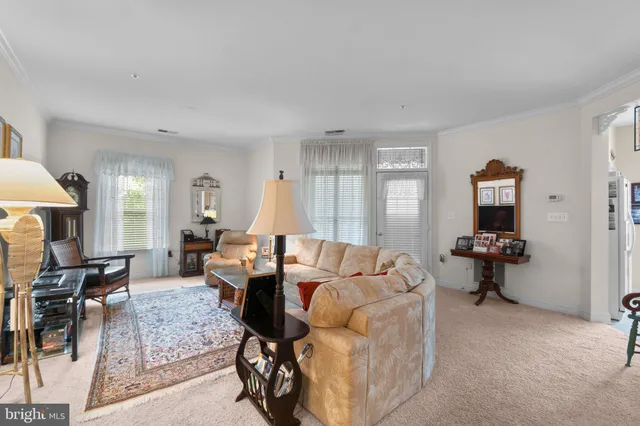 a living room with furniture and a couch