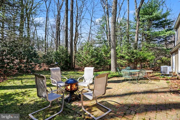 a big yard with lots of green space