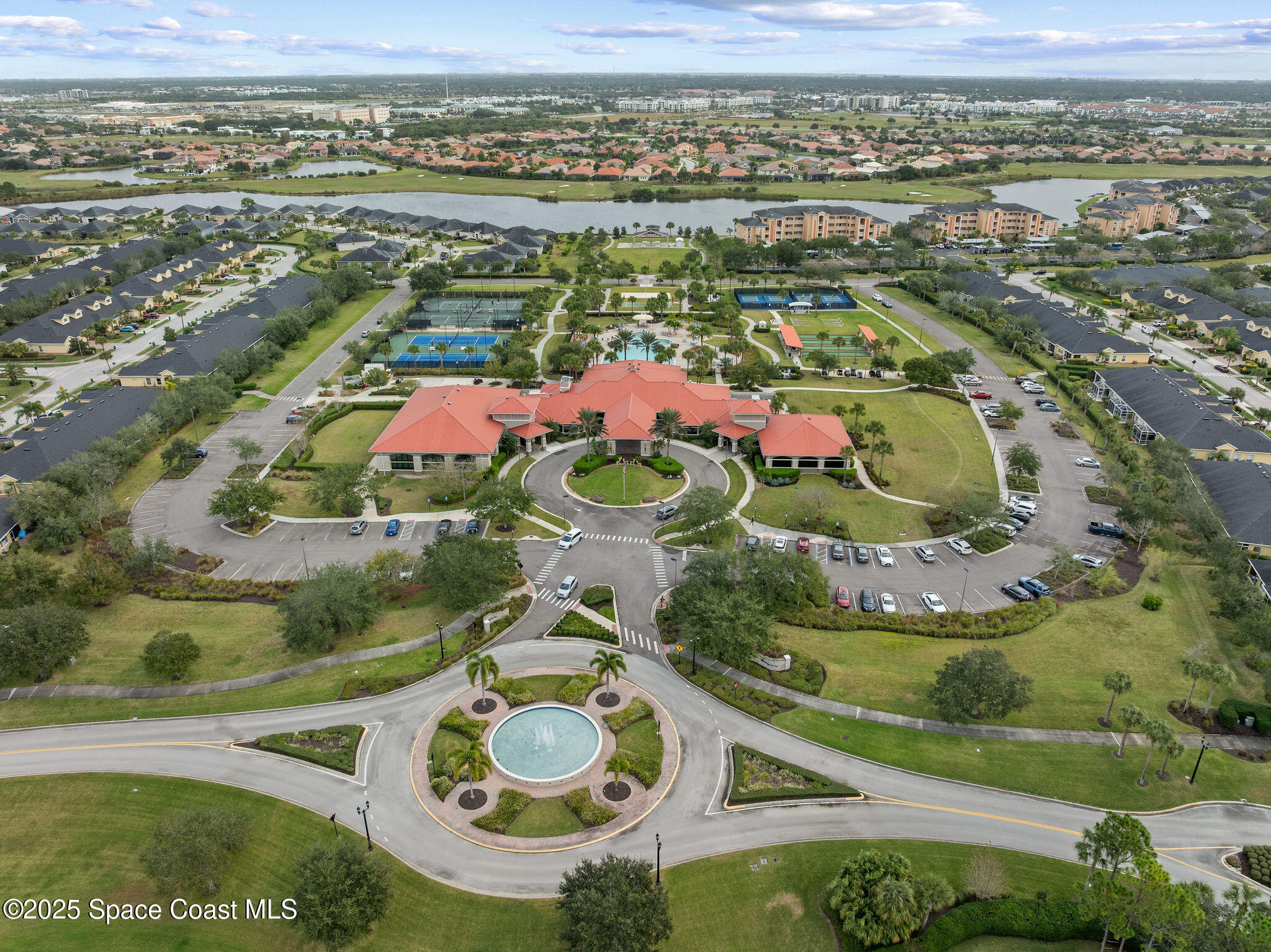 7248 Broderick Drive Melbourne, FL 32940 - Photo 32 of 51 an aerial view of a residential houses with outdoor space