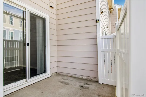 a view of front door