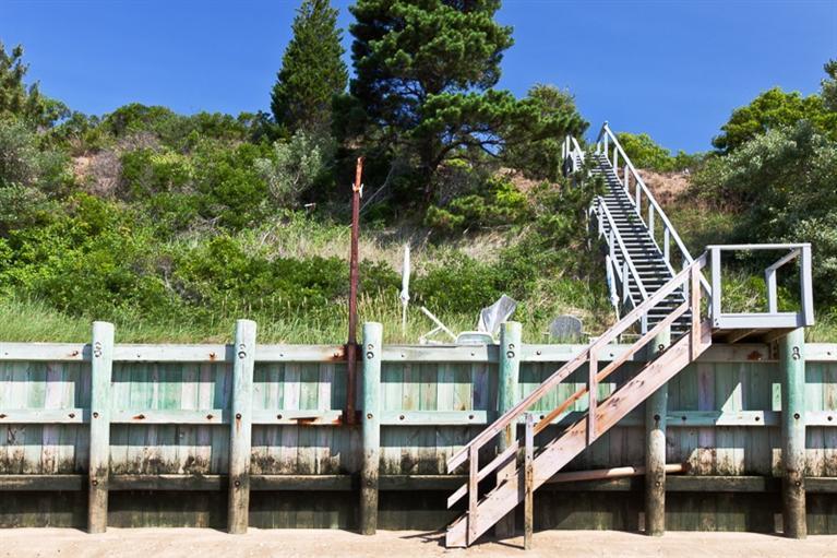 805 Chequessett Neck Road Wellfleet, MA 02667 - Photo 27 of 31 a house view with a garden space