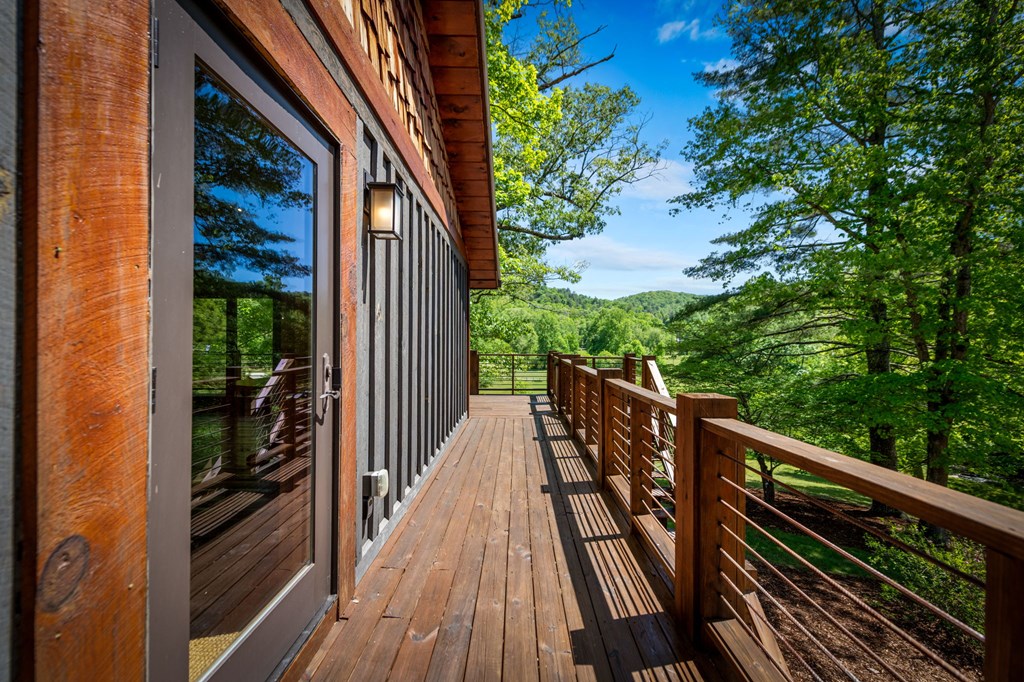 2100 Big Creek Road Cherry Log, GA 30522 - Photo 36 of 148 a view of balcony with wooden floor and fence