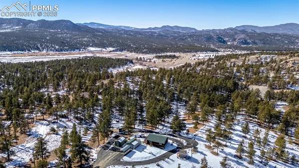 a view of city and mountain