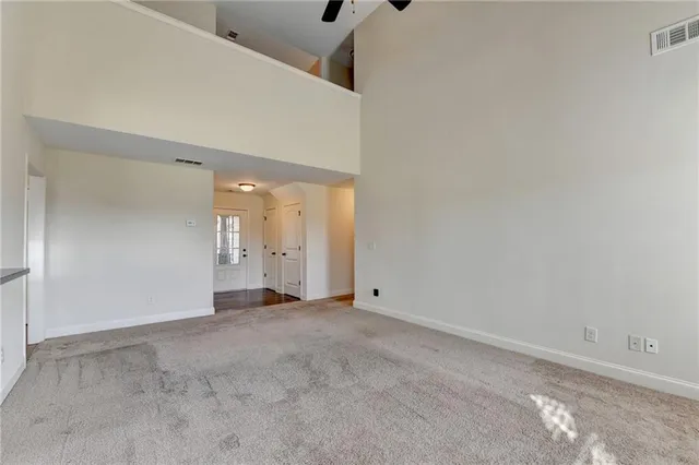 a view of an empty room