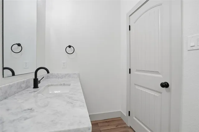 a bathroom with a sink