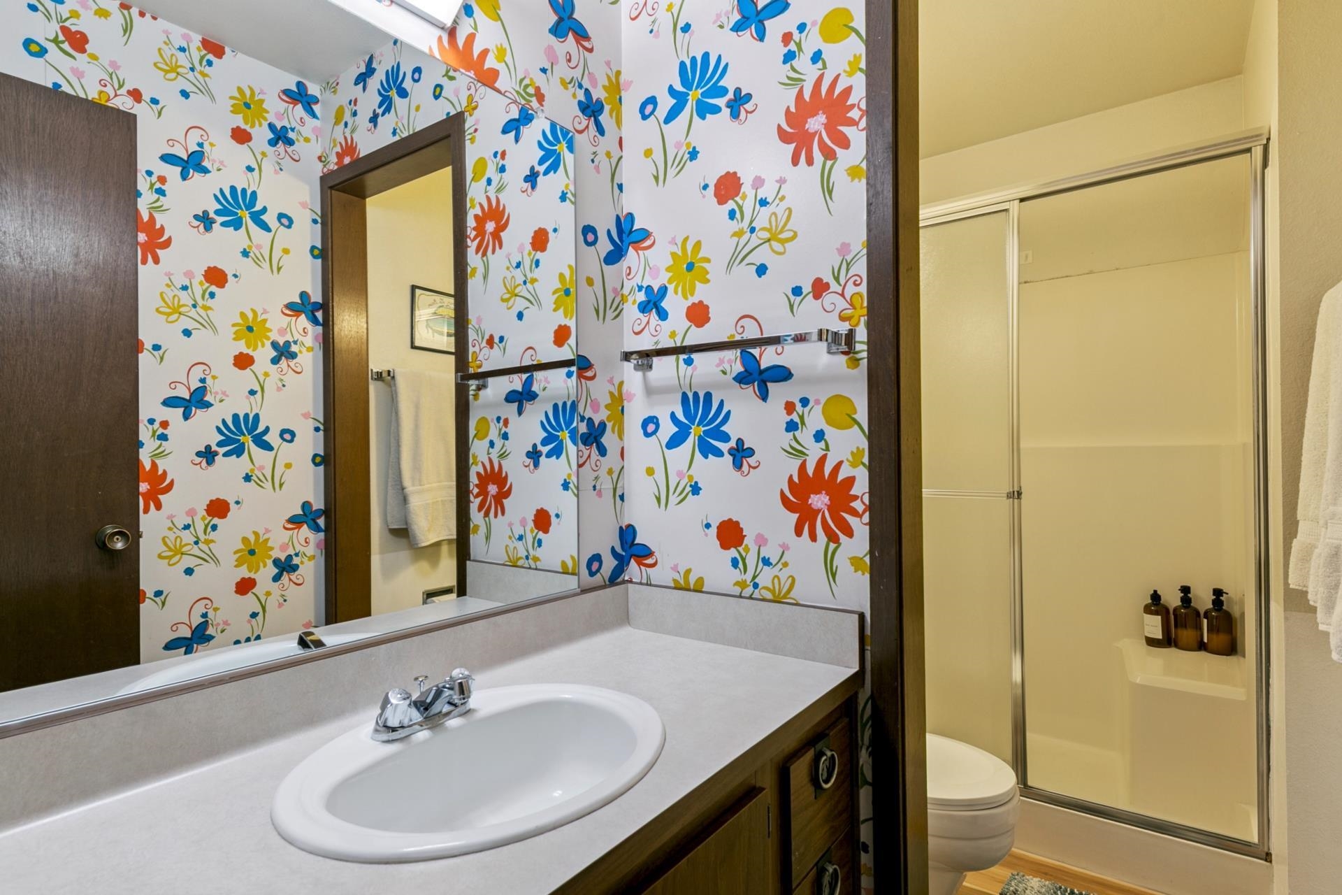 1001 Commonwealth Drive, Unit 114 Kings Beach, CA 96143 - Photo 12 of 23 a bathroom with a sink and a mirror