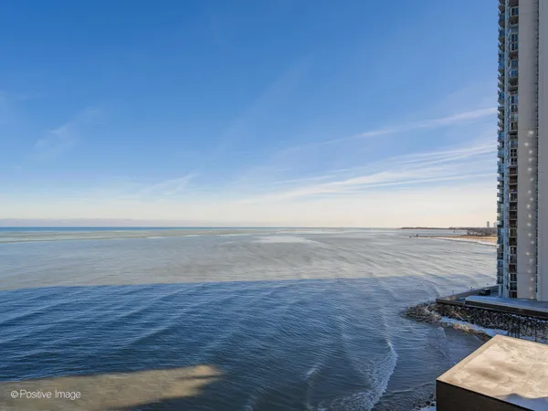 a view of an ocean and beach