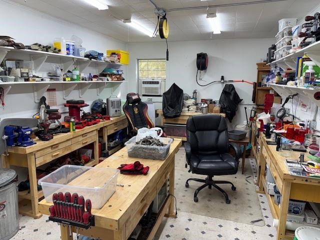 2551 Naylor Road Toone, TN 38381 - Photo 17 of 23 Office area with a workshop area, light flooring, and cooling unit