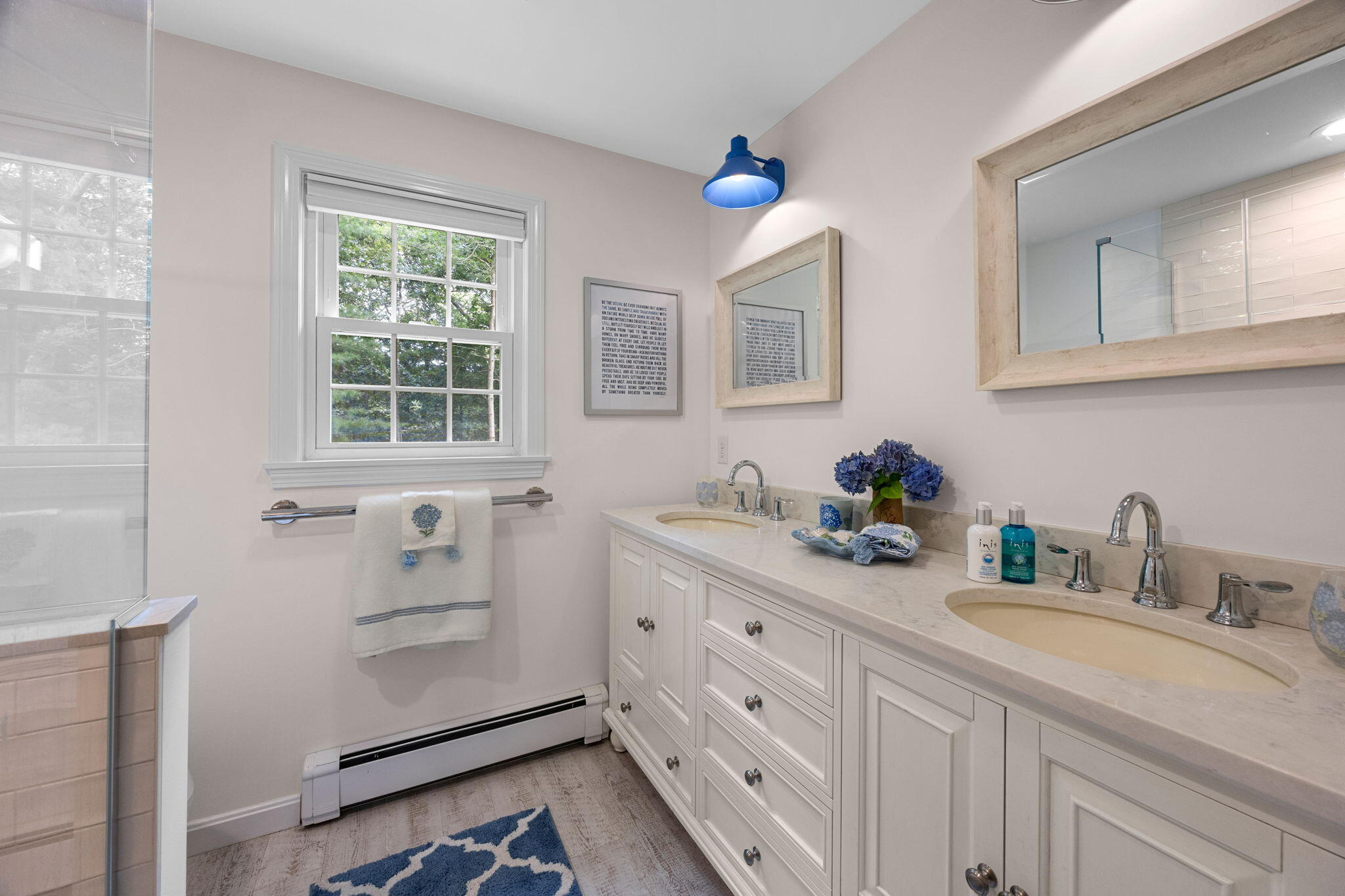 17 Cres Ridge Way Orleans, MA 02653 - Photo 29 of 47 a bathroom with double sink and a mirror