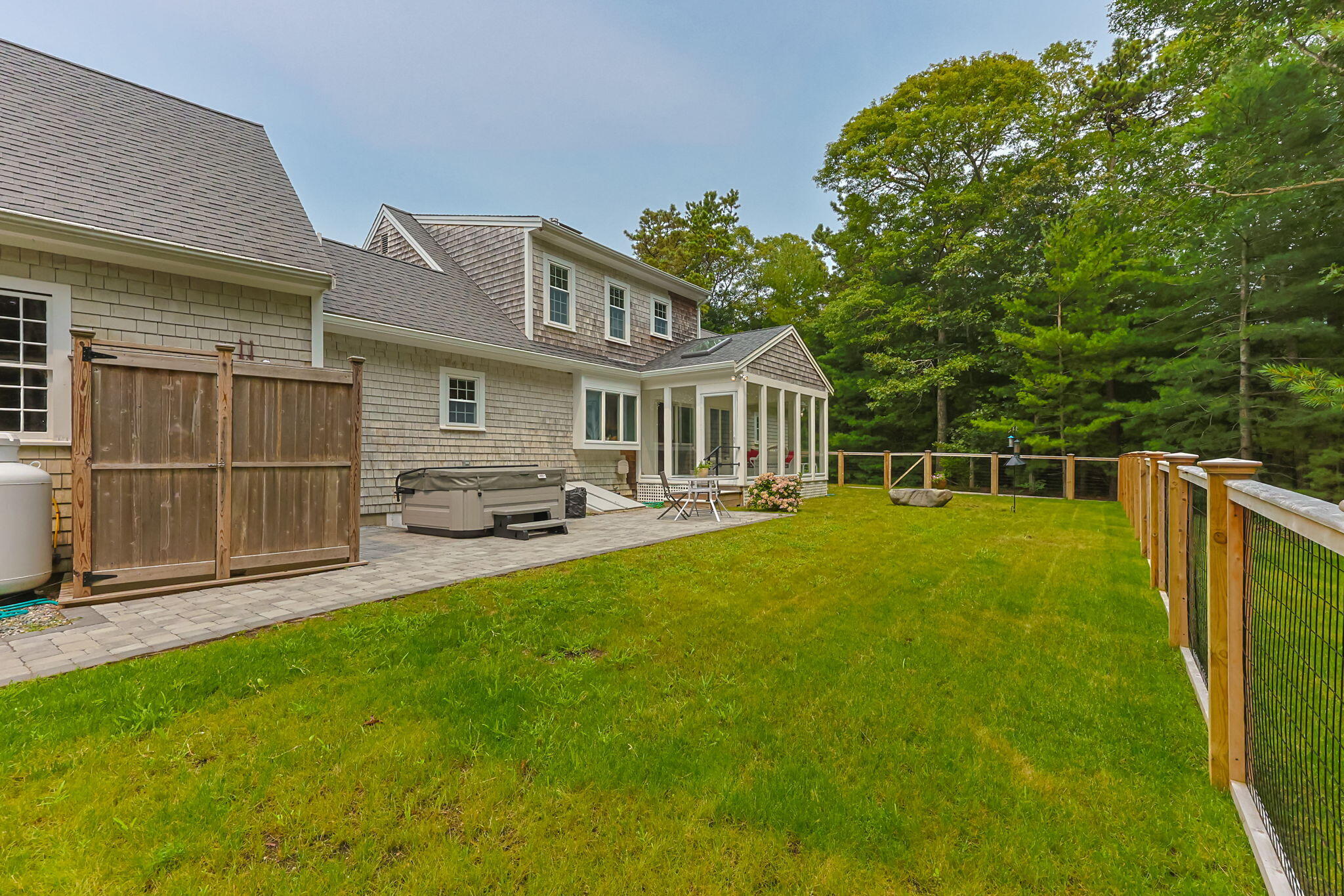 17 Cres Ridge Way Orleans, MA 02653 - Photo 42 of 47 fenced area of back yard
