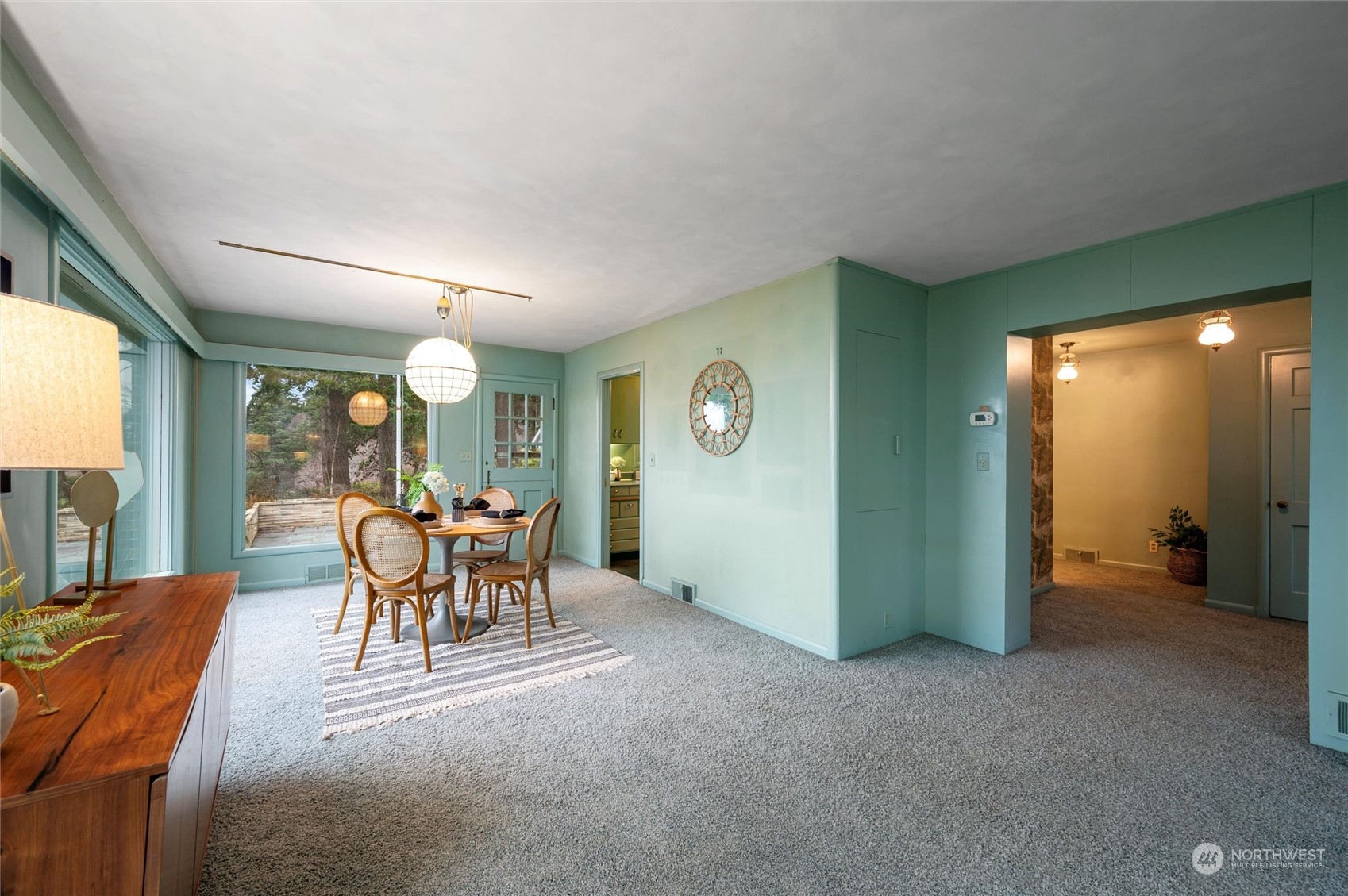 101 Willow Road Bellingham, WA 98225 - Photo 15 of 40 a dining room with furniture and a large window