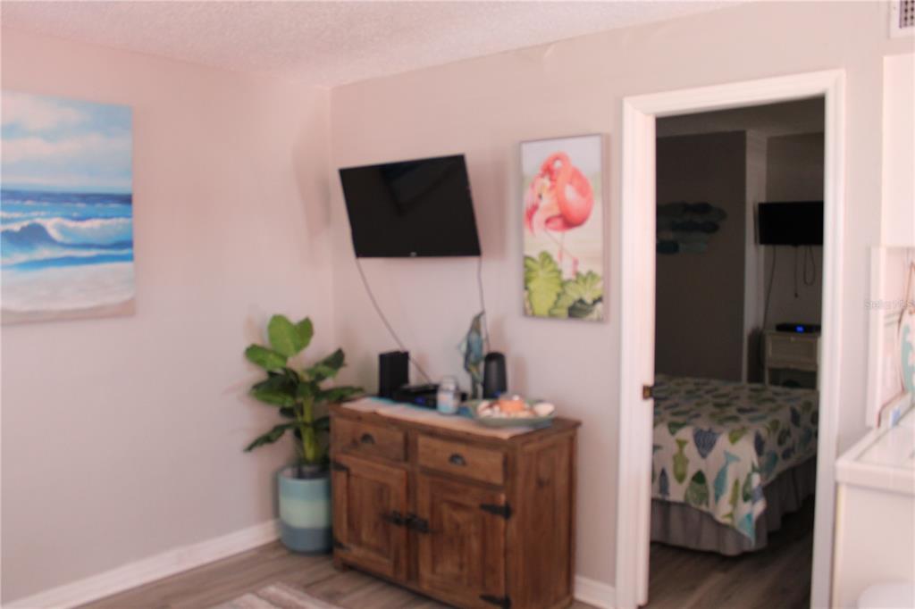 6800 Sunset Way, Unit 1708 St. Pete Beach, FL 33706 - Photo 8 of 15 a living room with furniture and a potted plant