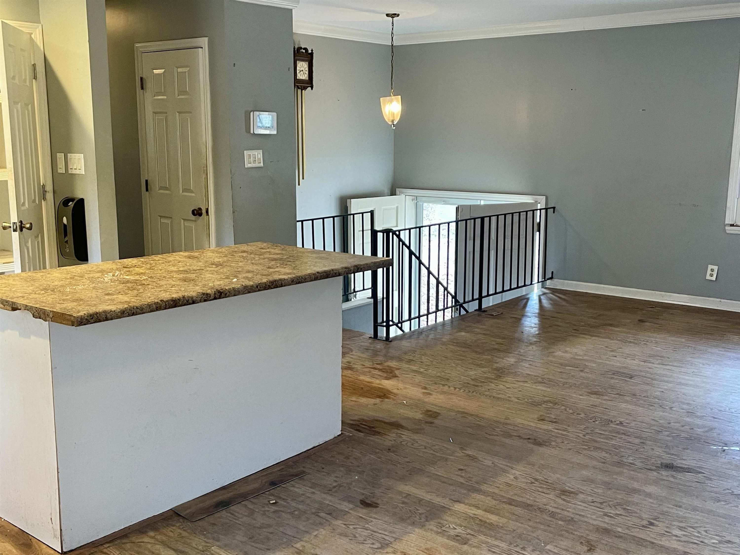 5017 Robinwood Road Durham, NC 27713 - Photo 6 of 31 en suite bathroom with a granite countertop sink and a mirror