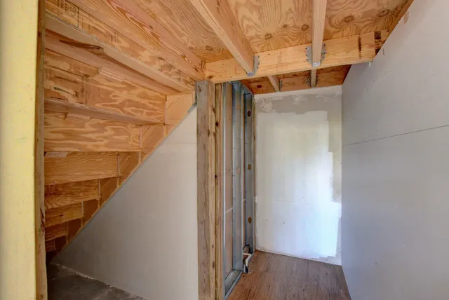 a view of a walk in closet