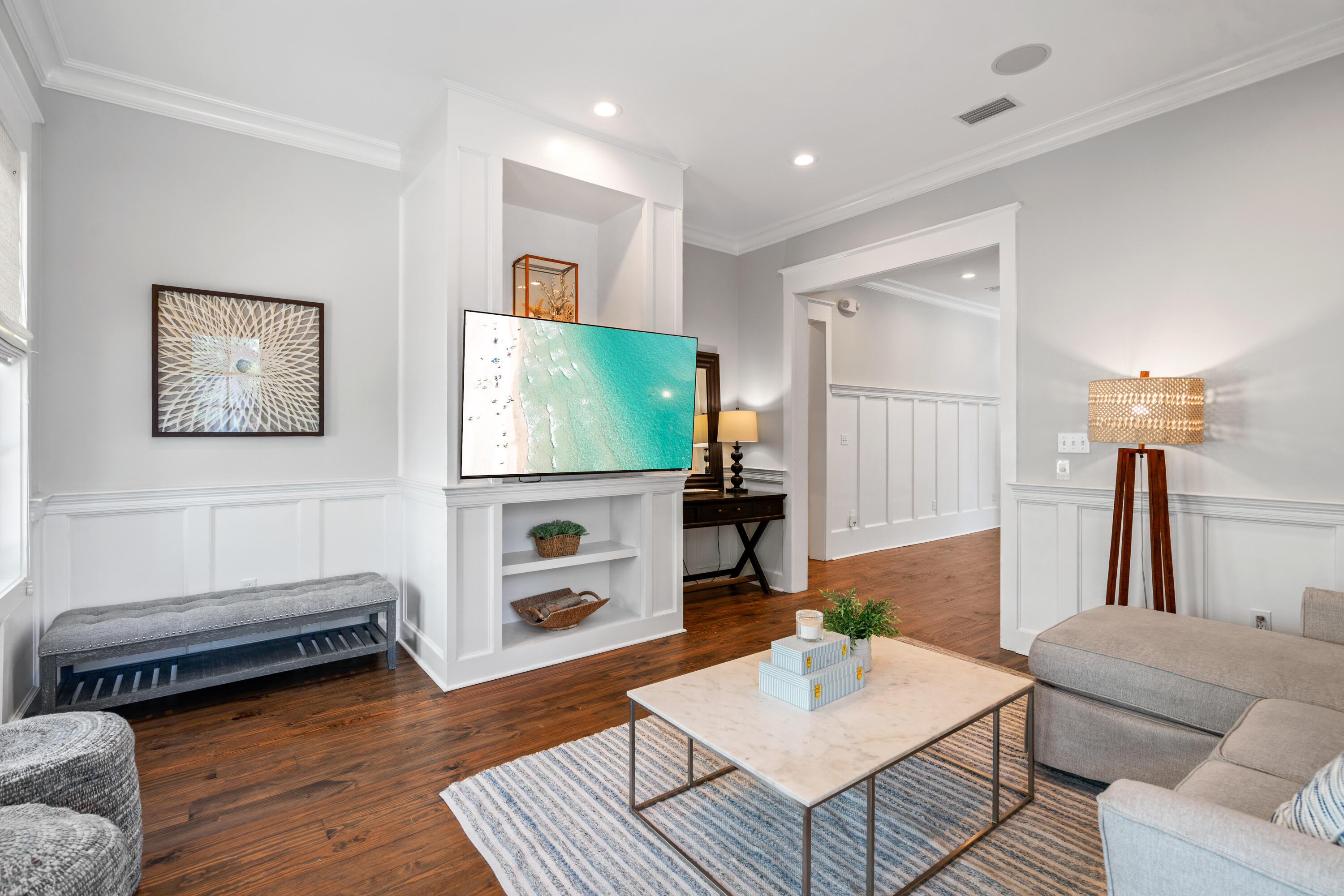 148 Coopersmith Lane Inlet Beach, FL 32461 - Photo 7 of 82 a living room with furniture and a flat screen tv