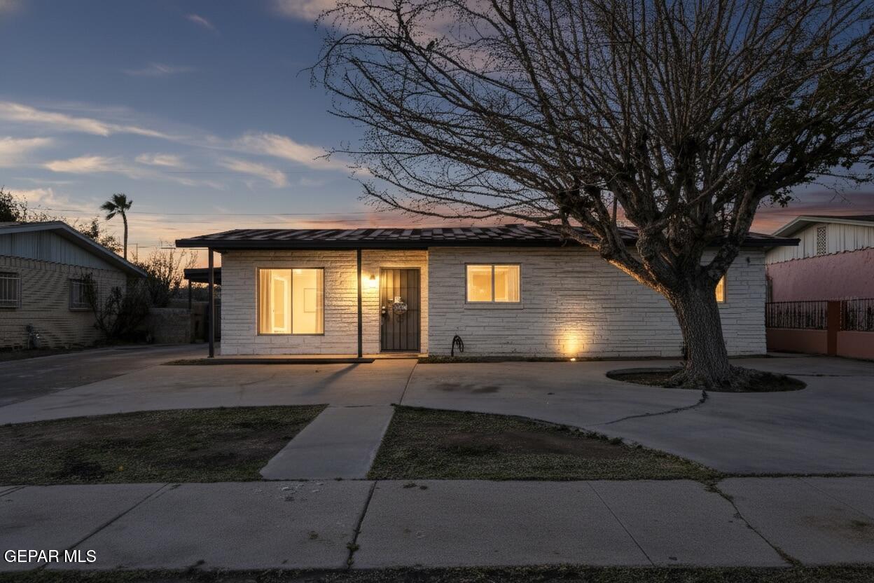 a front view of a house with yard