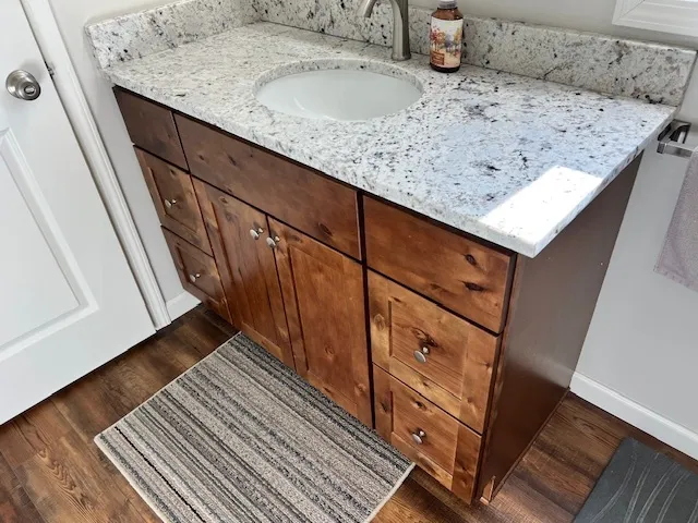 a view of kitchen island