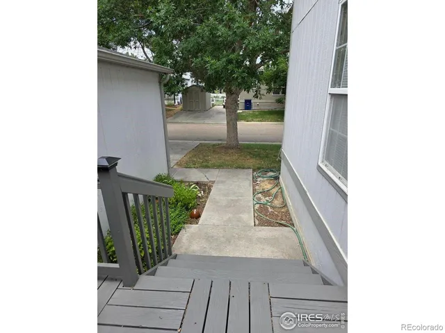 a view of a pathway of a house with a yard