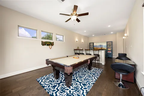 a room with furniture and a rug