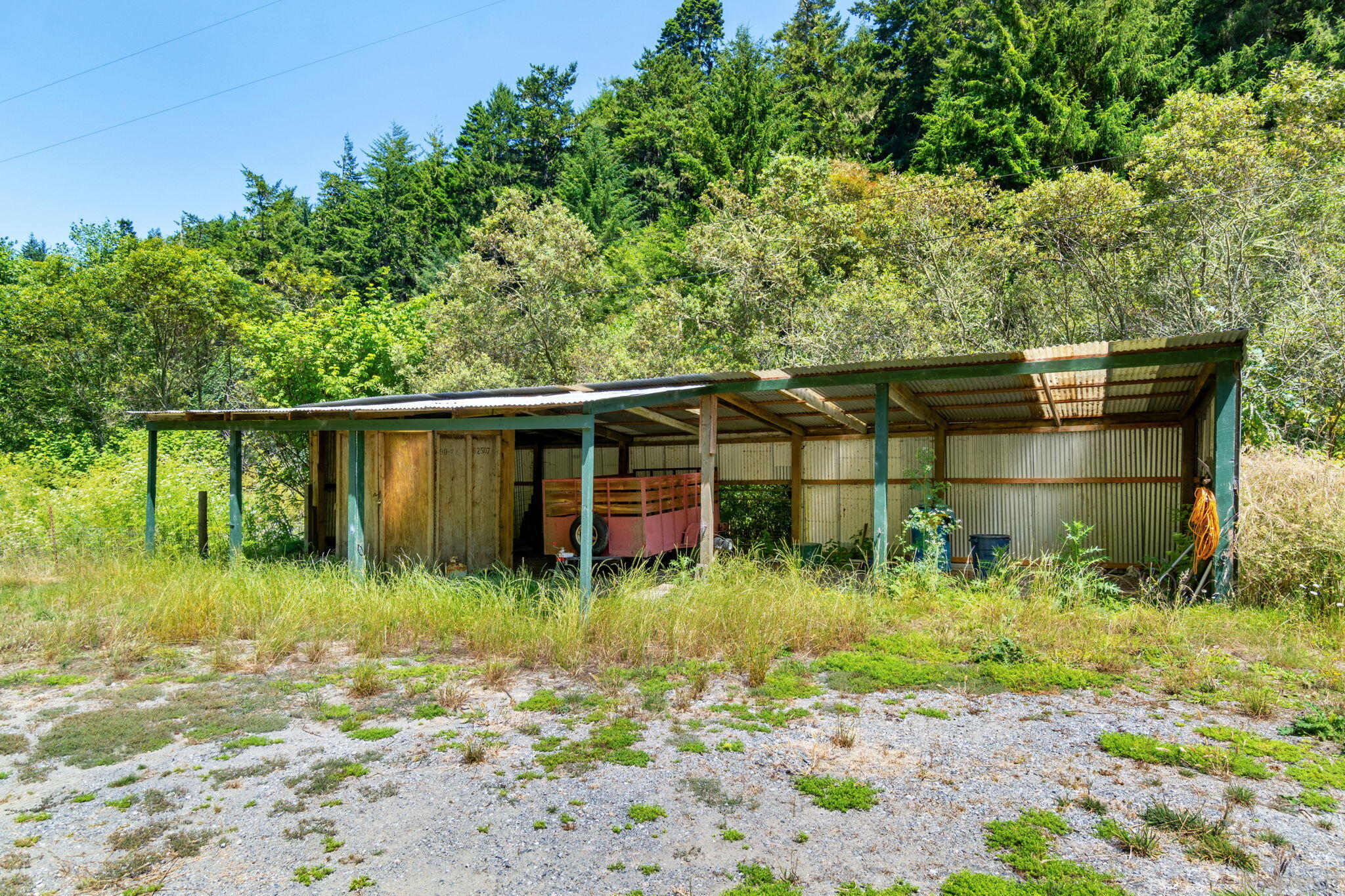 755-763 Oeschger Road Ferndale, CA 95536 - Photo 19 of 36 a backyard of a house with lots of green space