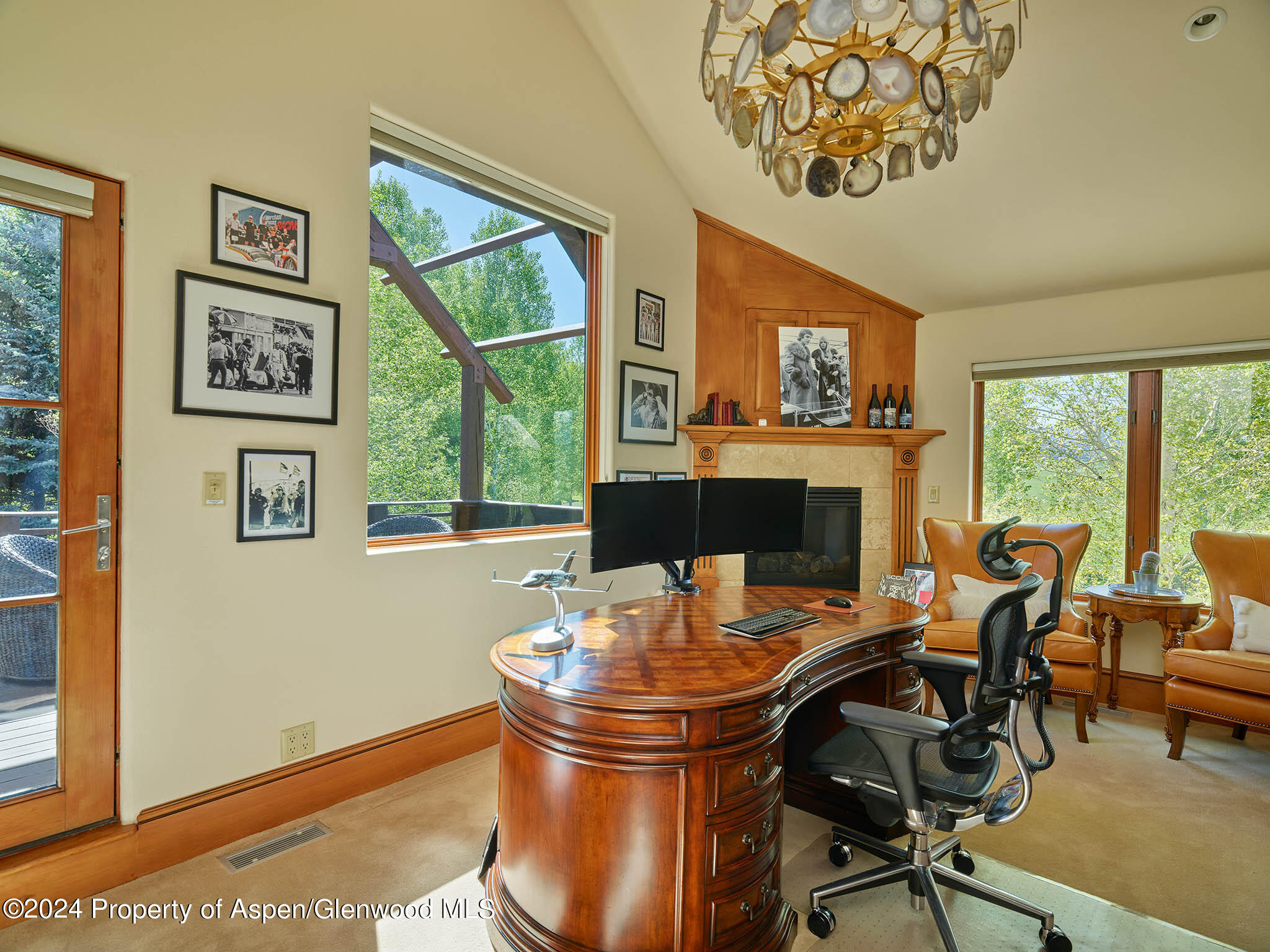 910 White Star Drive Aspen, CO 81612 - Photo 20 of 66 a living room with furniture and a fireplace