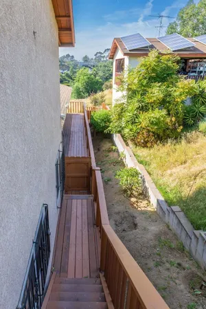 a view of swimming pool with a yard