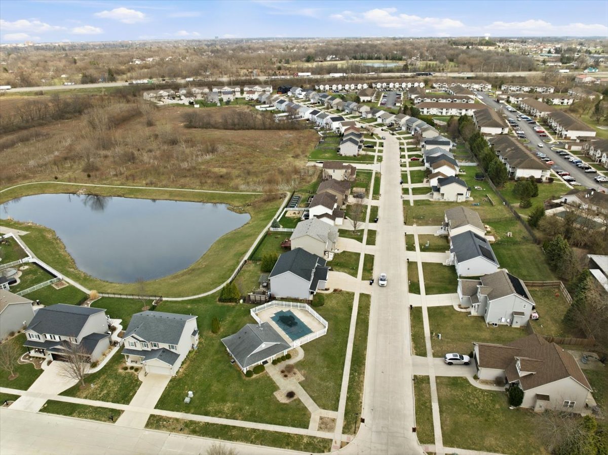 2429 Grey Fox Trail Bloomington, IL 61705 - Photo 39 of 43 an aerial view of residential houses with outdoor space