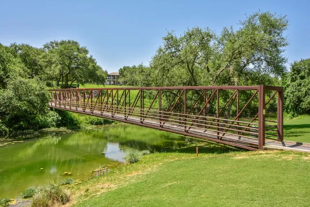 a view of a garden with an outdoor space